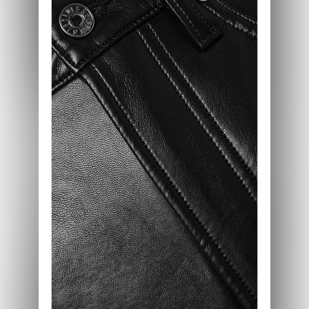 Agolde Black Straight Leg Pants - Picture 10 of 13